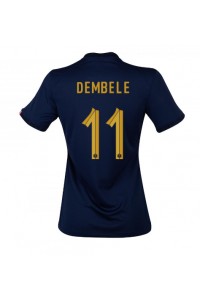Frankrijk Ousmane Dembele #11 Voetbaltruitje Thuis tenue Dames WK 2022 Korte Mouw